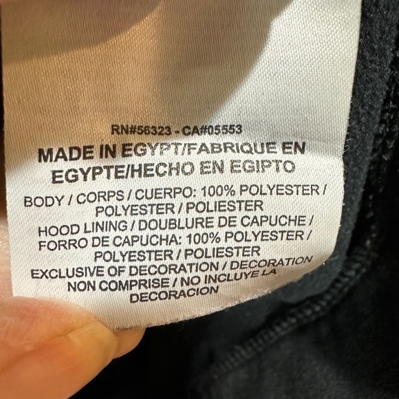 NIKE DRI FIT HOODIE fleece lined sweatshirt with spellout Nike, sz S - Picture 5 of 6